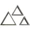 Ekena Millwork Triangle, Open Back, Vintage Farmhouse Shadow Box Shelves, Barnwood Decor Collection, PK3 DECR15SBTROBGY - alternate 1